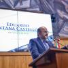 rector general de la Universidad de Guadalajara doctor Ricardo Villanueva Lomelí en uso de la voz en pódium