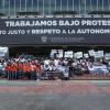 Participantes en contingente caminata por la Autonomía, la Salud y la Educación